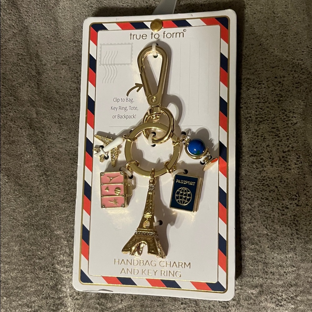 NEW ✨️ True to Form Paris / Travel Handbag or Backpack Charm / Keyring
